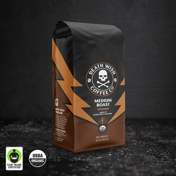 Kraft Coffee Bag Mockup With Paper Cup And Stickers — Mockup Zone